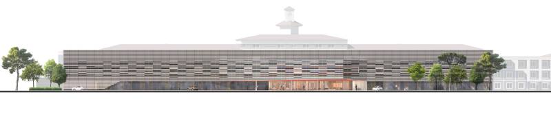 Perspective aérienne et film de présentation pour le Nouveau plateau technique du Centre Hospitalier de Mont-de-Marsan