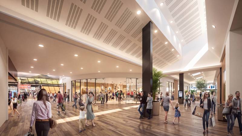 Restructuration et extension de la galerie marchande du Centre commercial CORA à Lempdes près de Clermont-Ferrand
