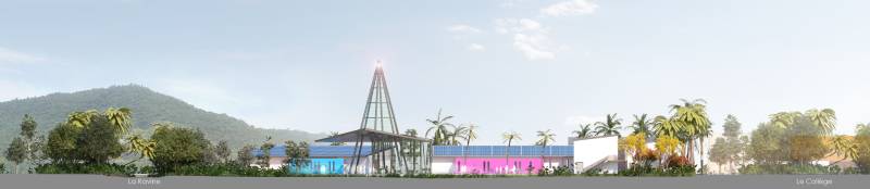 Rendu des élévations pour le concours du futur Centre Nautique de Saint Martin à Marigot