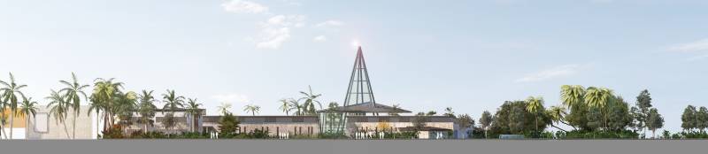 Rendu des façades pour le concours du futur Centre Nautique de Saint Martin à Marigot