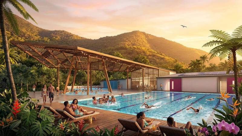 Rendu des images 3D pour le concours du futur Centre Nautique de Saint Martin à Marigot