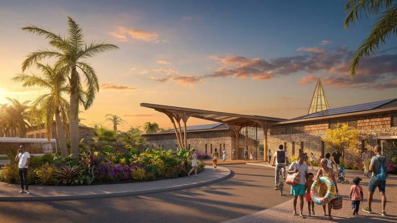 Rendu images 3D pour le concours du futur Centre Nautique de Saint Martin à Marigot