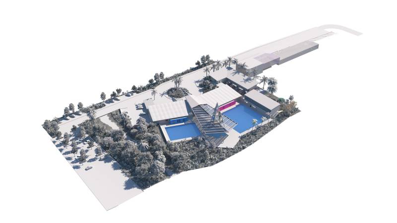Rendu de la maquette interactive pour le concours du futur Centre Nautique de Saint Martin à Marigot