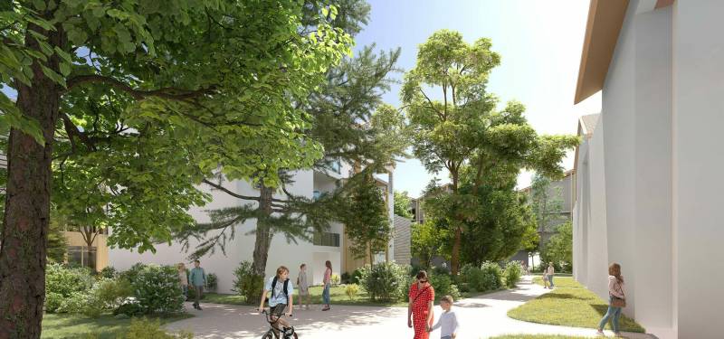 Consultation avec film d'animation 3D pour l'aménagement et la conception d'un lotissement de maisons à Saint Pierre en Faucigny.