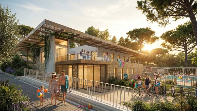 L’Éden Aquatique de Valbonne : réalisation de perspectives concours pour une nouvelle Oasis Méditerranéenne au Cœur de la Ville de Valbonne