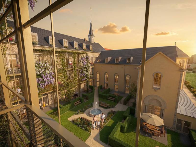 Perspective de la reconversion du bâtiment de l’institution Saint-Jean