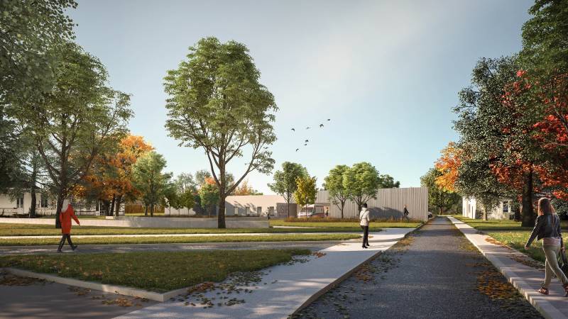 Création de perspectives 3D pour une révolution architecturale pour les soins intensifs en psychiatrie à Ville-Evrard près de Paris