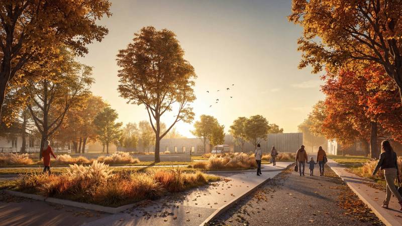 Création de perspectives 3D pour une révolution architecturale pour les soins intensifs en psychiatrie à Ville-Evrard près de Paris