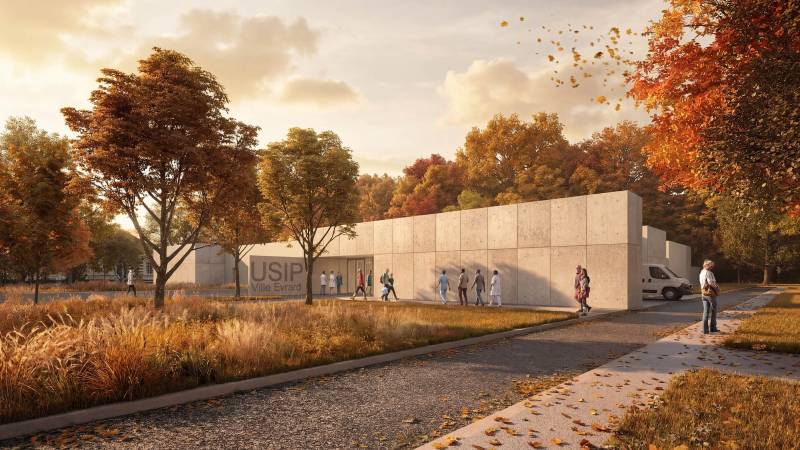 Création de perspectives 3D pour une révolution architecturale pour les soins intensifs en psychiatrie à Ville-Evrard près de Paris