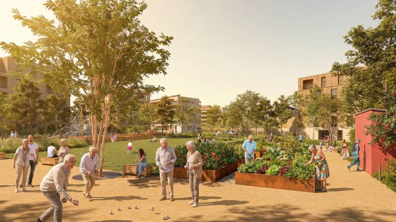 images 3D uniques pour l'aménagement du Parc Simone Veil à Villefranche sur Saône