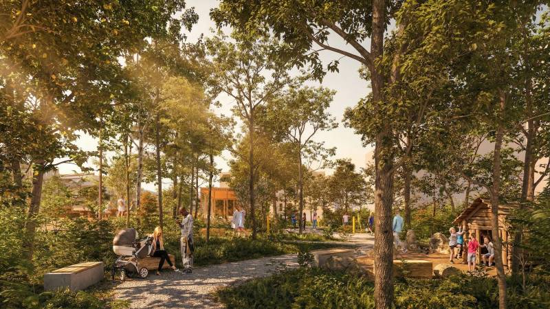 images 3D uniques pour l'aménagement du Parc Simone Veil à Villefranche sur Saône