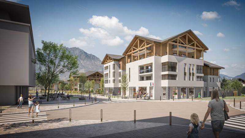 Les Perspectives 3D et rendu de panneaux A0 d’un Projet Immobilier Harmonieux à Gilly sur Isère