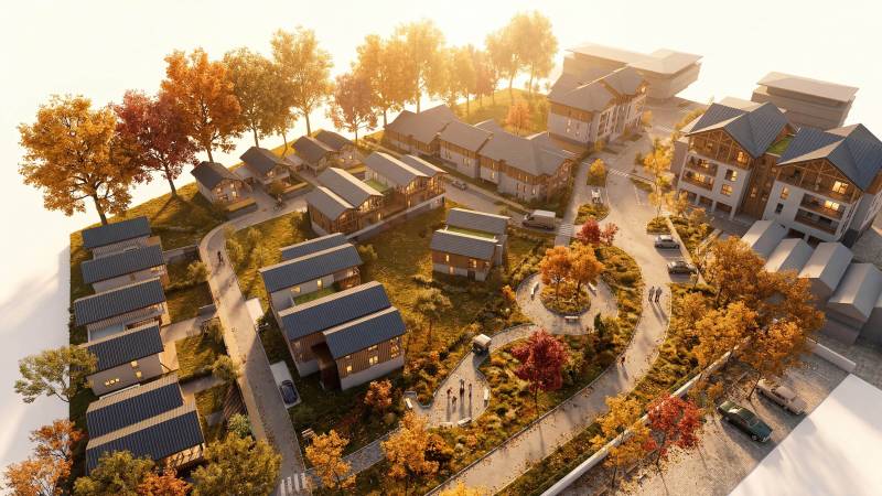 La Kordée à Gilly/Isère : Les Perspectives 3D et rendu de panneaux A0 d’un Projet Immobilier Harmonieux