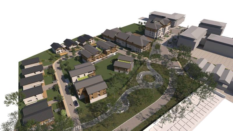 Les Perspectives 3D et rendu de panneaux A0 d’un Projet Immobilier Harmonieux à Gilly sur Isère