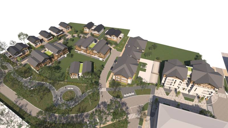 Les Perspectives 3D et rendu de panneaux A0 d’un Projet Immobilier Harmonieux à Gilly sur Isère