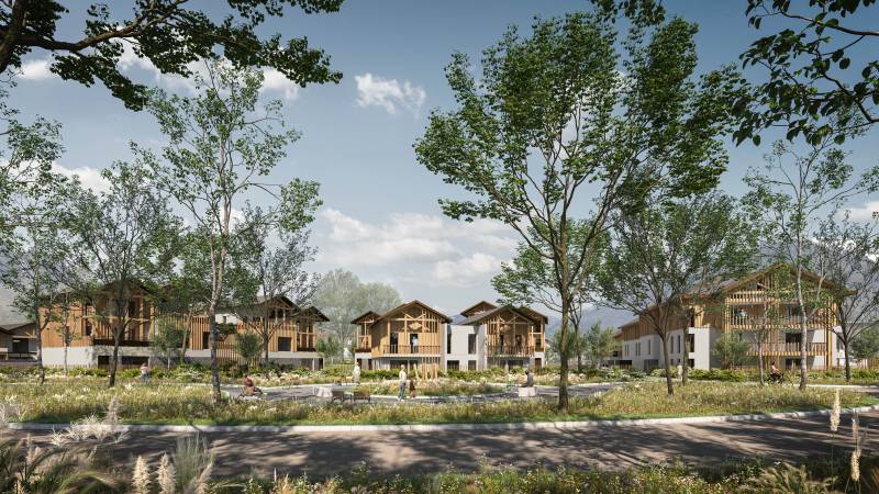 Les Perspectives 3D et rendu de panneaux A0 d’un Projet Immobilier Harmonieux à Gilly sur Isère