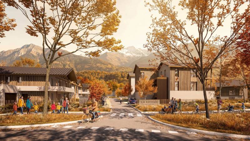 La Kordée à Gilly/Isère : Les Perspectives 3D et rendu de panneaux A0 d’un Projet Immobilier Harmonieux