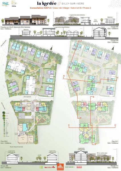 Les Perspectives 3D et rendu de panneaux A0 d’un Projet Immobilier Harmonieux à Gilly sur Isère