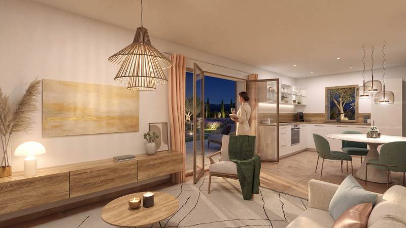 Rendu d'images 3D perspectives pour le projet de construction de villas 