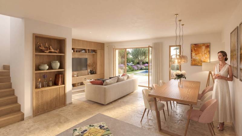 Rendu d'images 3D perspectives pour le projet de construction de villas 
