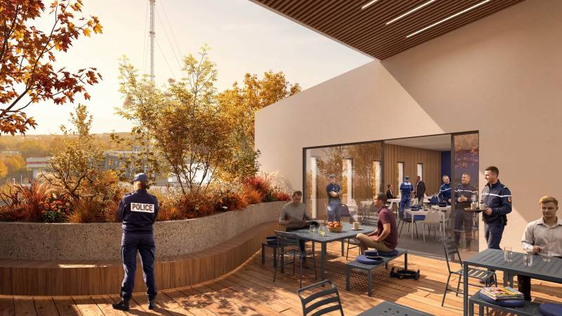 Les images 3D du Futur Hôtel de Police d'Arras : Un Allié Moderne pour la Sécurité et l’Environnement
