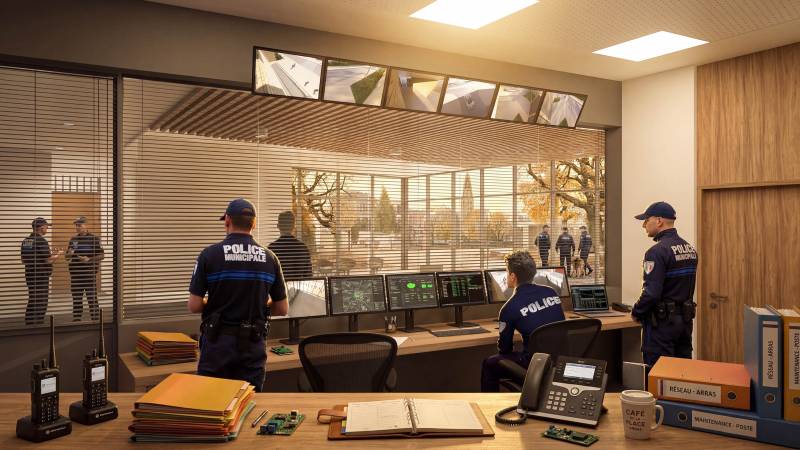 Les images 3D du Futur Hôtel de Police d'Arras : Un Allié Moderne pour la Sécurité et l’Environnement