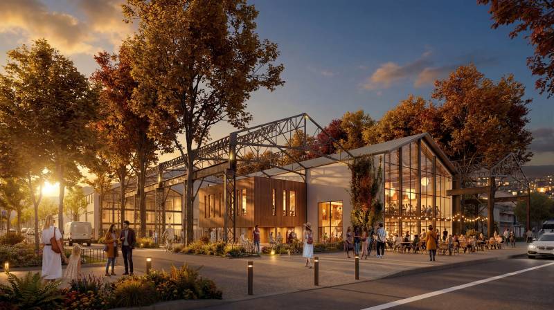 Les images du projet East Line (Villeurbanne) : une nouvelle image des sites industriels