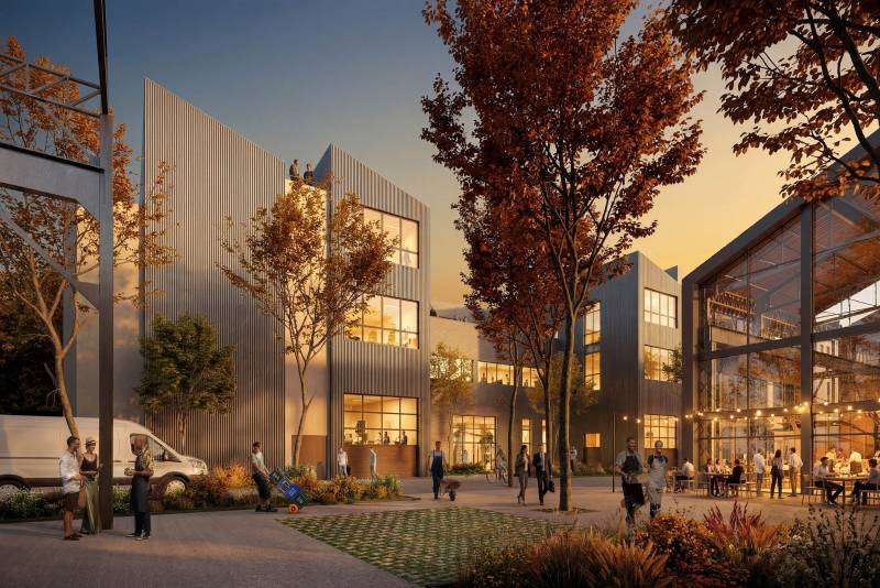 Les images du projet East Line (Villeurbanne) : une nouvelle image des sites industriels