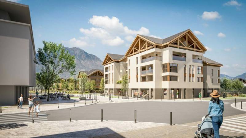 perspectives 3D pour projet immobilier à Gilly sur Isère