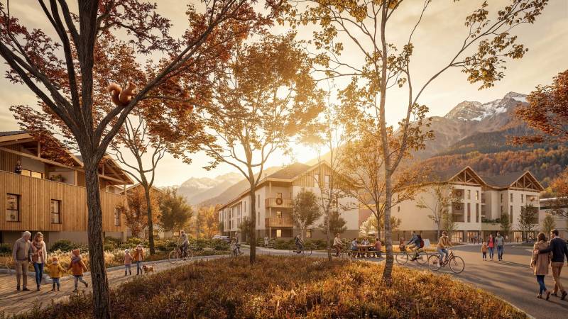 La Kordée à Gilly/Isère : Les Perspectives 3D et rendu de panneaux A0 d’un Projet Immobilier Harmonieux