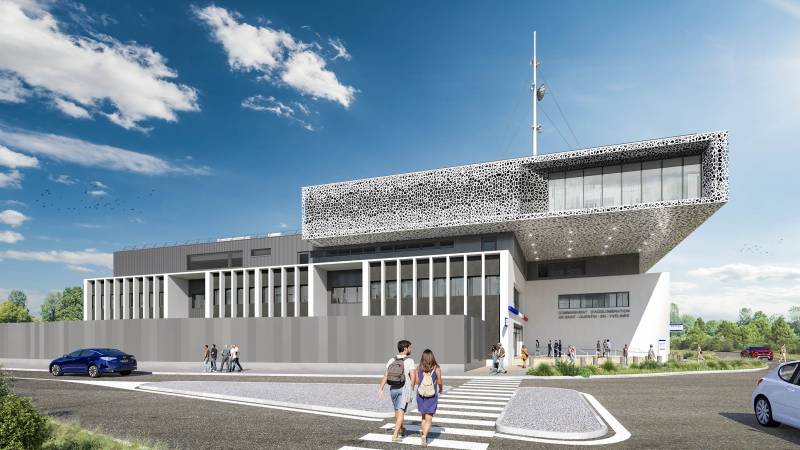 Perspective pour le concours du nouvel hôtel de police - Saint Quentin en Yvelines