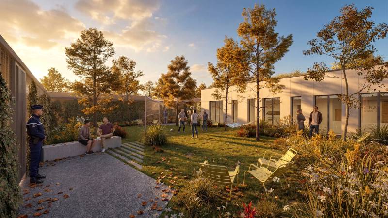 Les images 3D et visualisation 3D du concours de la future annexe judiciaire et du nouveau CRA de BORDEAUX
