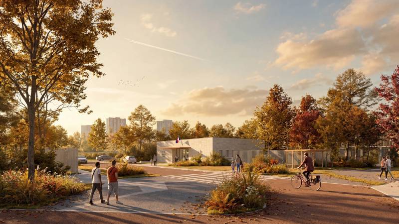 Les images 3D et visualisation 3D du concours de la future annexe judiciaire et du nouveau CRA de BORDEAUX