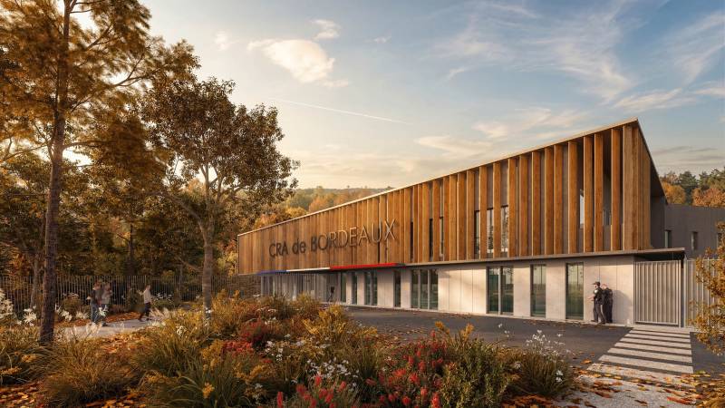 Les images 3D et visualisation 3D du concours de la future annexe judiciaire et du nouveau CRA de BORDEAUX
