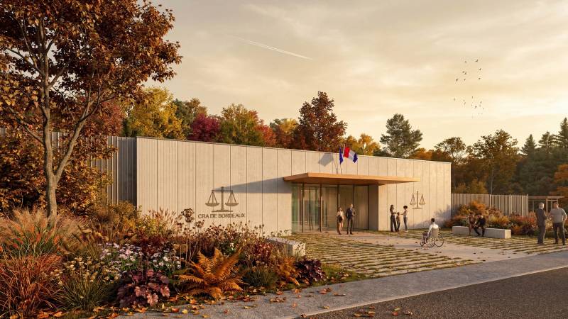Les images 3D et visualisation 3D du concours de la future annexe judiciaire et du nouveau CRA de BORDEAUX