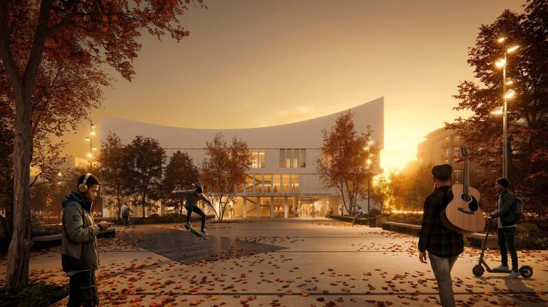 images 3D de maîtrise d’œuvre pour équipement socio-culturel de proximité quartier des Navigateurs à Choisy-le-Roi en Île de France
