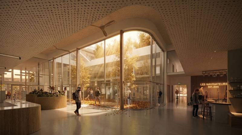 images 3D de maîtrise d’œuvre pour équipement socio-culturel de proximité quartier des Navigateurs à Choisy-le-Roi en Île de France