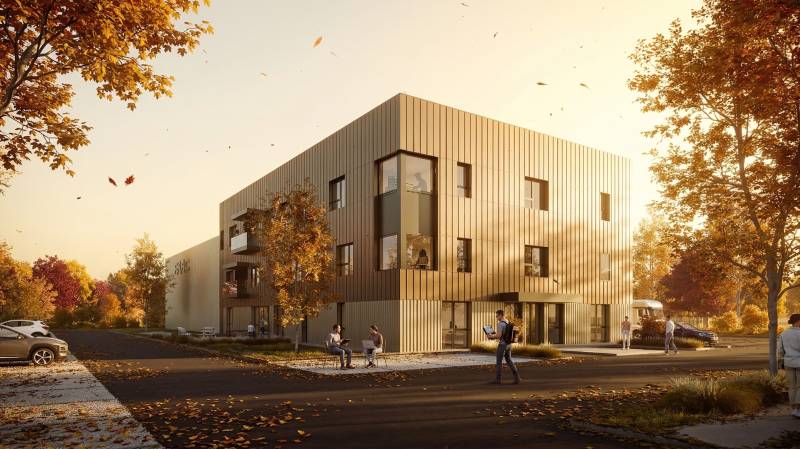 création d'images 3D pour un agrandissement d'entreprise à Sénart près de Paris