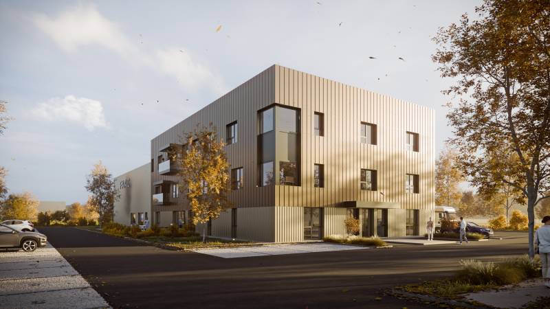 création d'images 3D pour un agrandissement d'entreprise à Sénart près de Paris