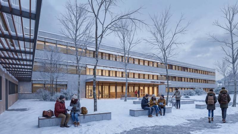 Les images 3D du concours pour la Réhabilitation du bâtiment C du Campus de la Métare - CENTRALE LYON