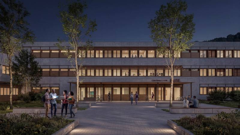 Les images 3D du concours pour la Réhabilitation du bâtiment C du Campus de la Métare - CENTRALE LYON