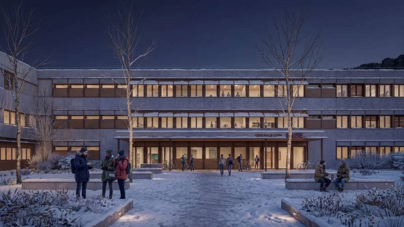 Les images 3D du concours pour la Réhabilitation du bâtiment C du Campus de la Métare - CENTRALE LYON