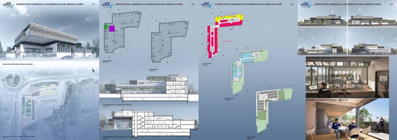 Perspective pour le concours du nouvel hôtel de police - Saint Quentin en Yvelines