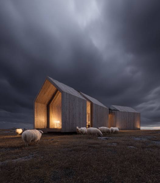 Perspective du projet Lumière dans la tempête, un havre de paix dans la lande sauvage