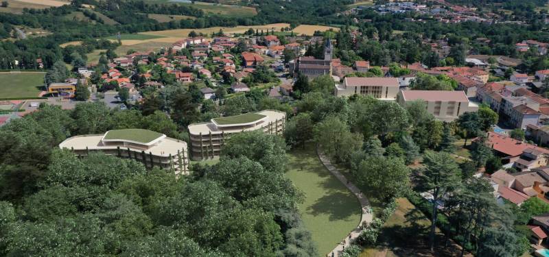 Film 3D et perspectives pour la construction d’un programme immobilier à Lentilly