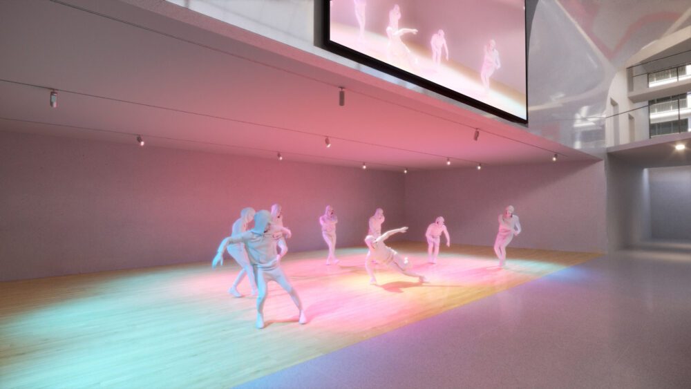 Extrait film d'animation Ineastudio - Vue extérieure Concours pour le centre culturel de Vincennes, en collaboration avec l'agence Nicolas Guillot Architecture Réalisation des images 3D et du film d'animation 3D