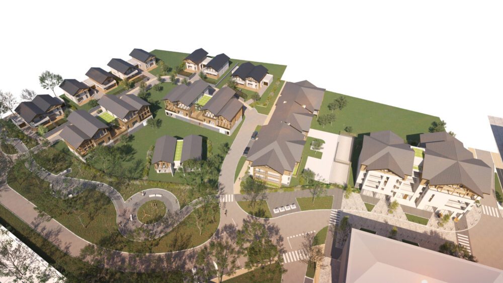 Projet immobilier Gilly sur Isère. Concours d'architecture lauréat Maquette 3D interactive, avec déplacement en temps réel